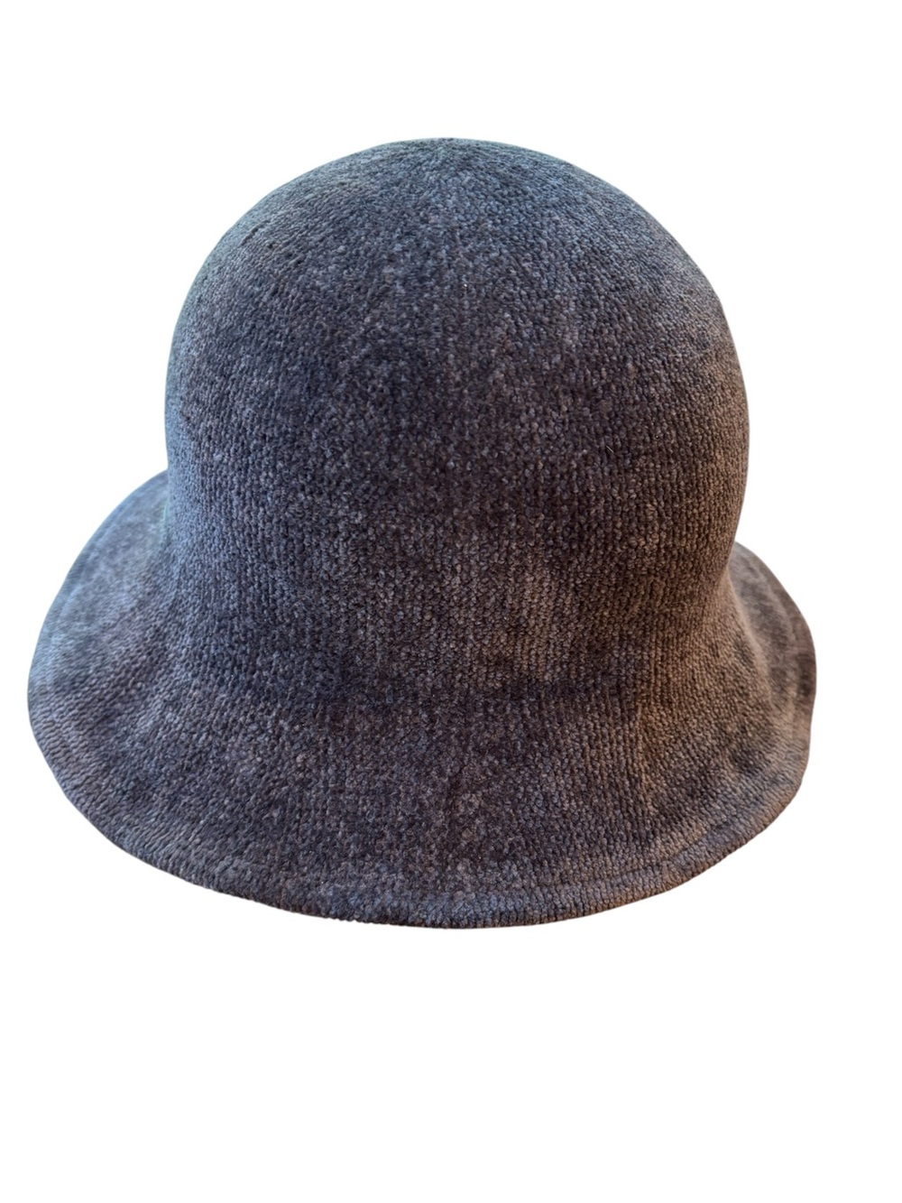 Scala Chenille Cloche Hat Grey NWT One Size